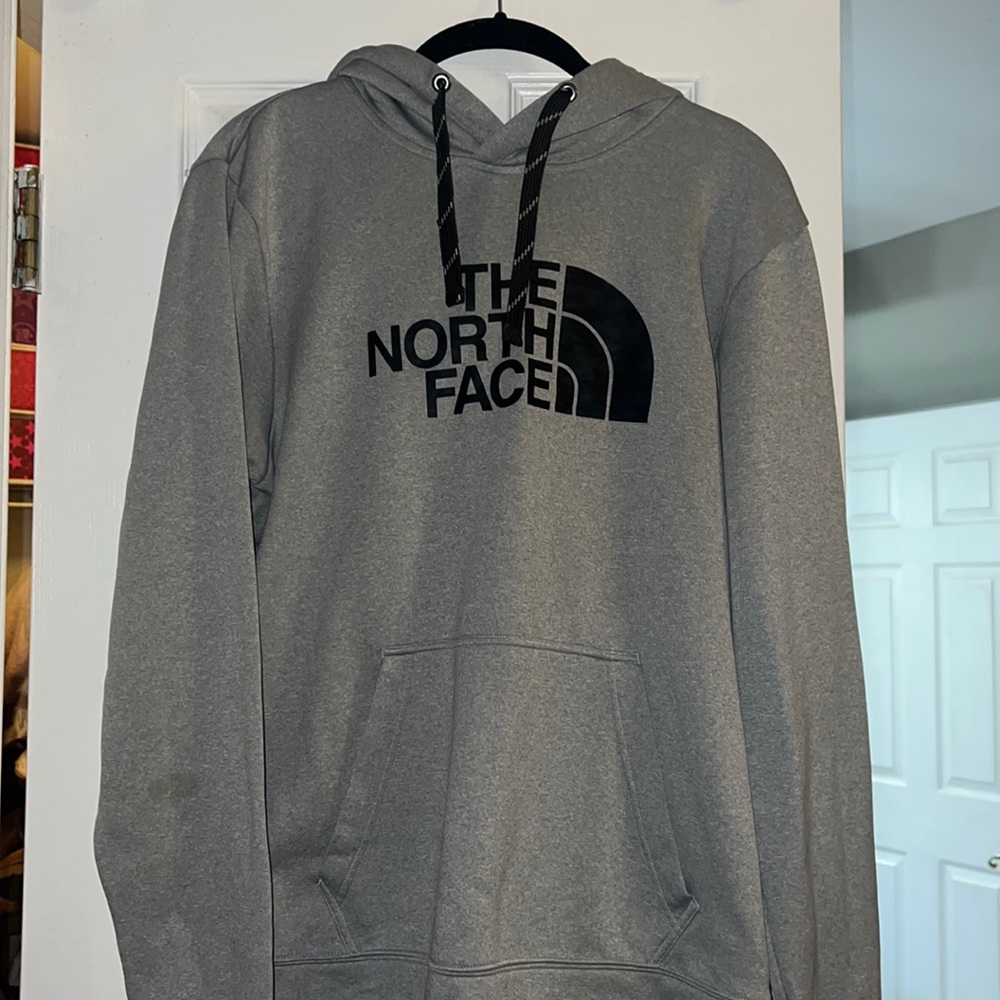 Men’s grey north face sweatshirt